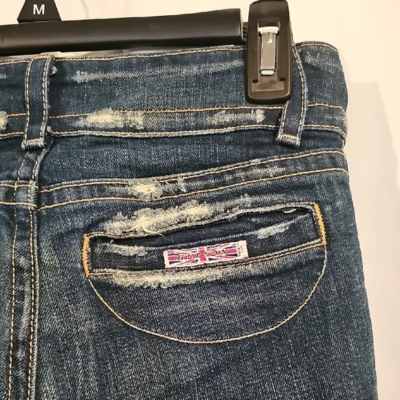 Hudson Jeans Blue Flare Wide Leg Denim - Picture 6 of 11